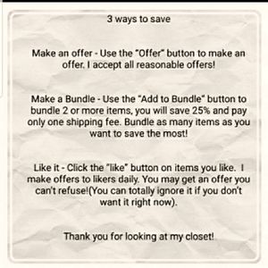 Tip/Offer Guidance & Info on Fees